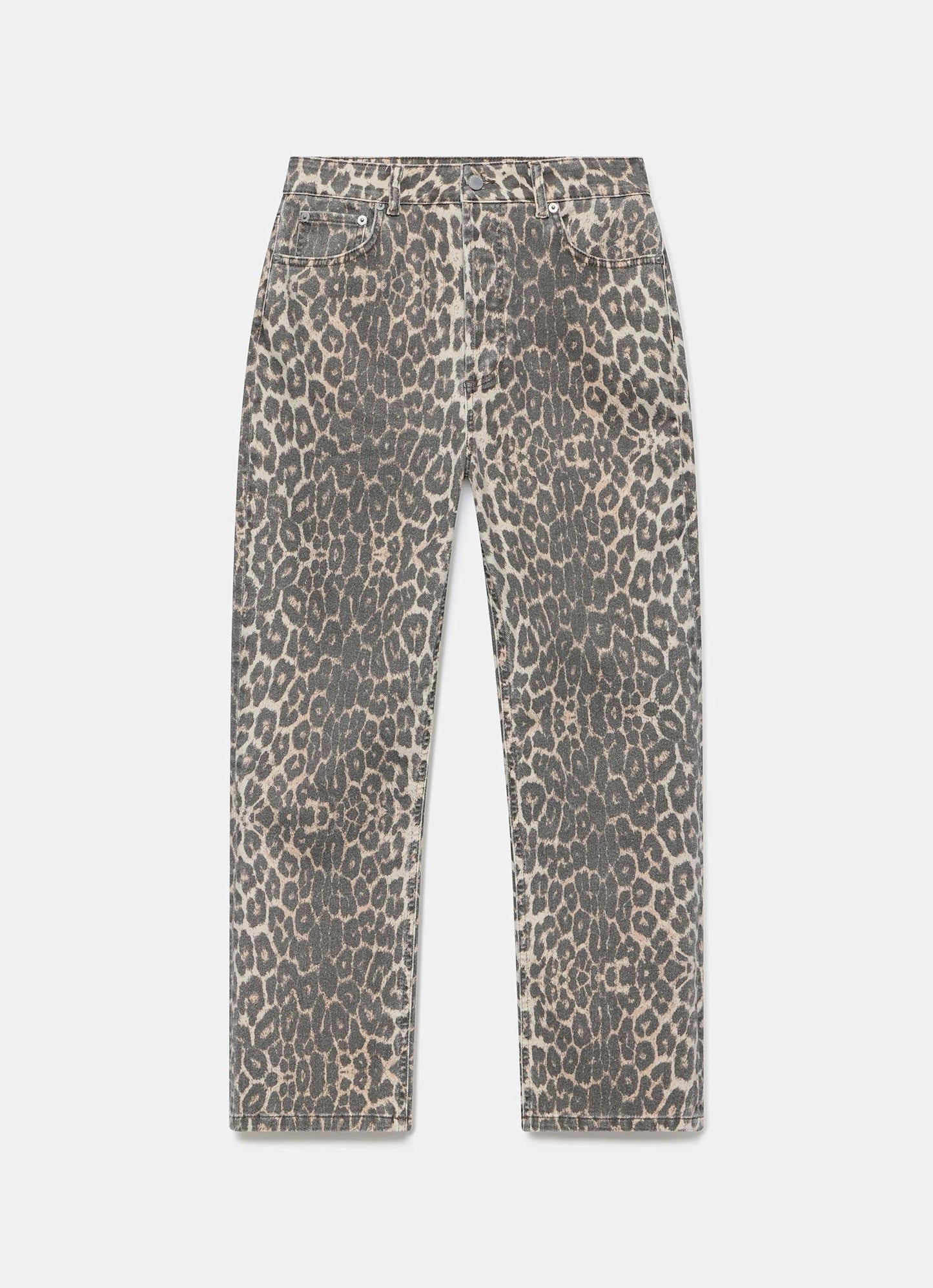 Leopard Print Slim Jeans