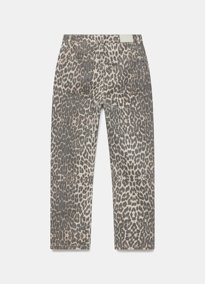 Leopard Print Slim Jeans