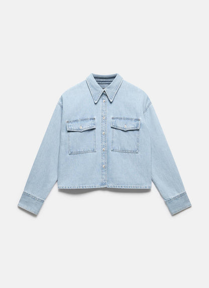 Light Indigo Denim Shirt