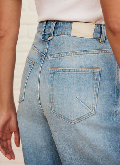 Light Indigo Wide Leg Jeans
