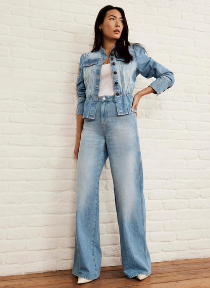 Light Indigo Wide Leg Jeans