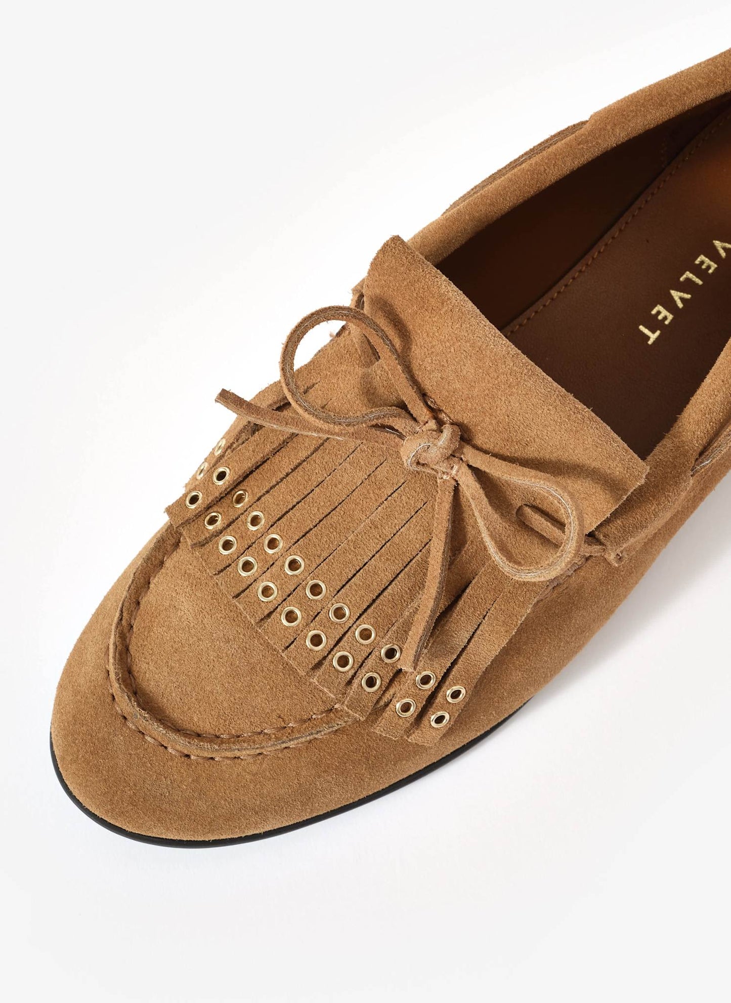 Melba Neutral Suede Loafers