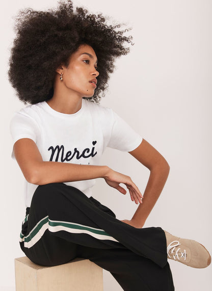 White Merci Graphic T-Shirt