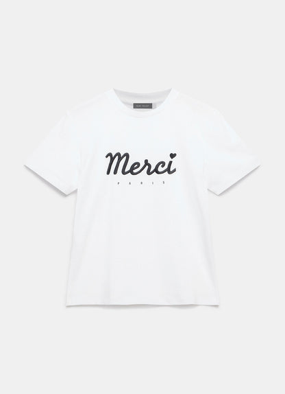 White Merci Graphic T-Shirt