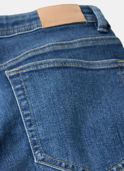 Mid Indigo Sculpting Skinny Jeans