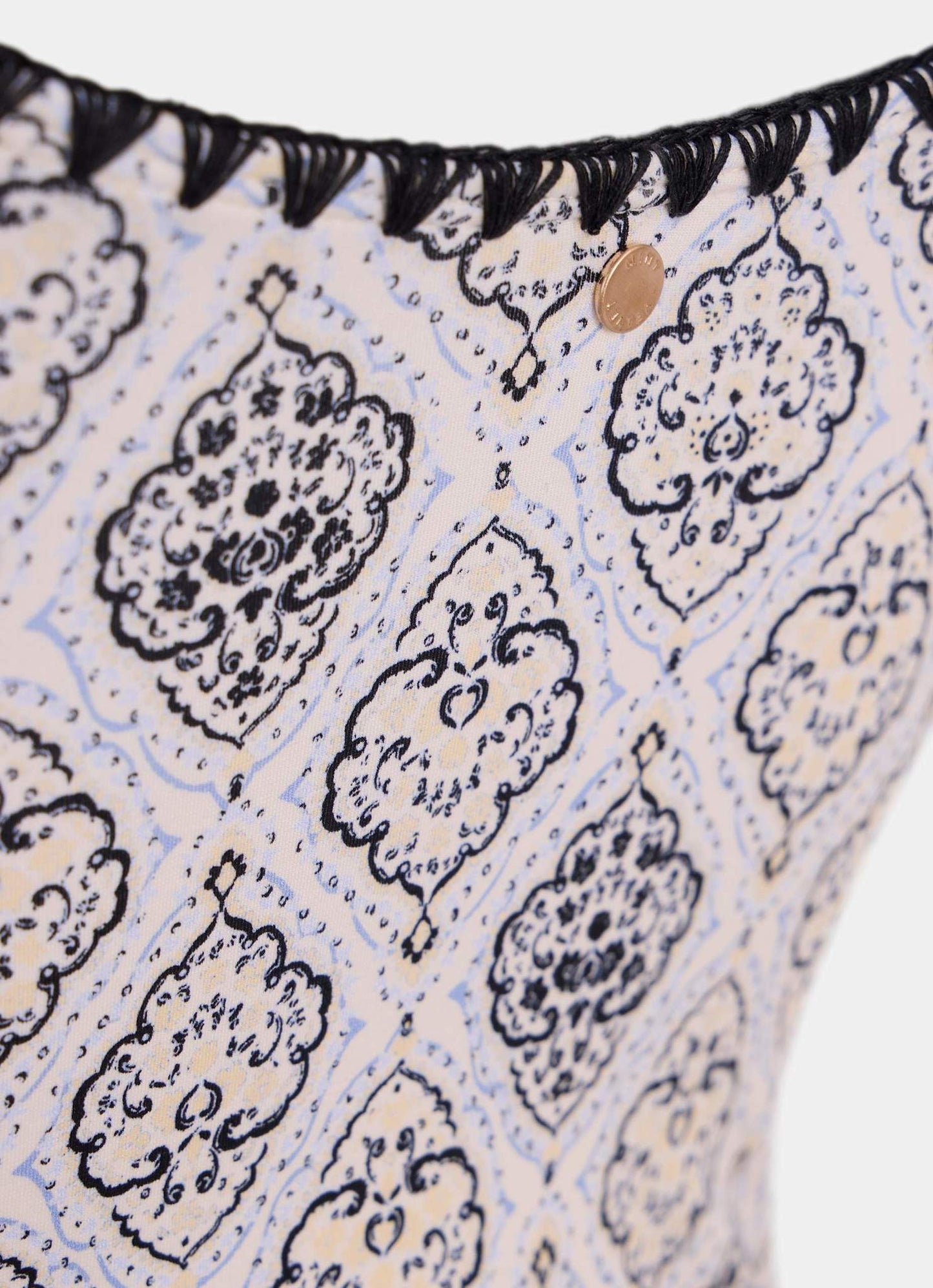 Blue Printed Swimsuit