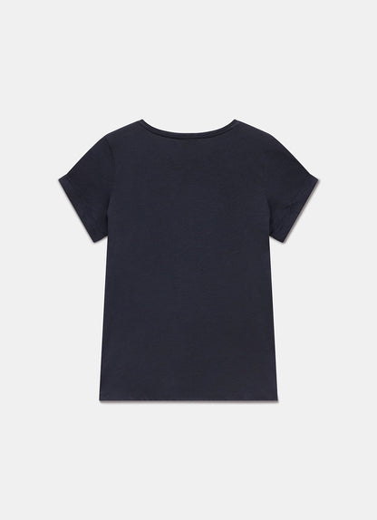 Navy Cotton Star T-Shirt