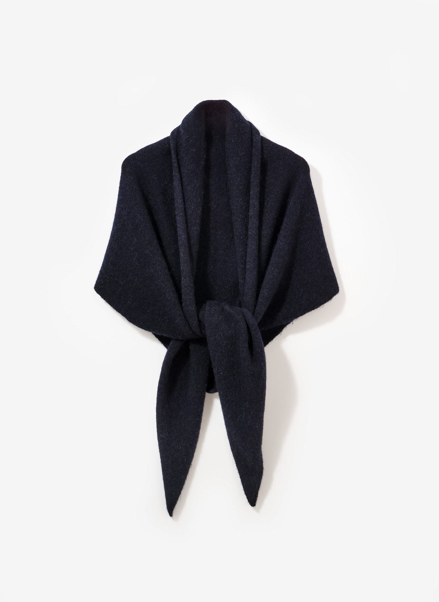 Navy Knit Shawl