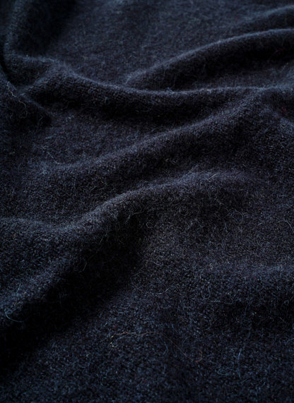 Navy Knit Shawl
