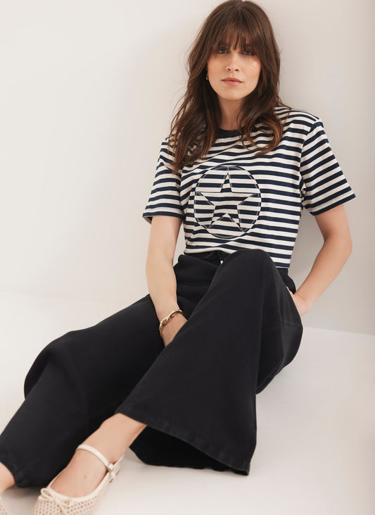 Navy Striped Star T-Shirt