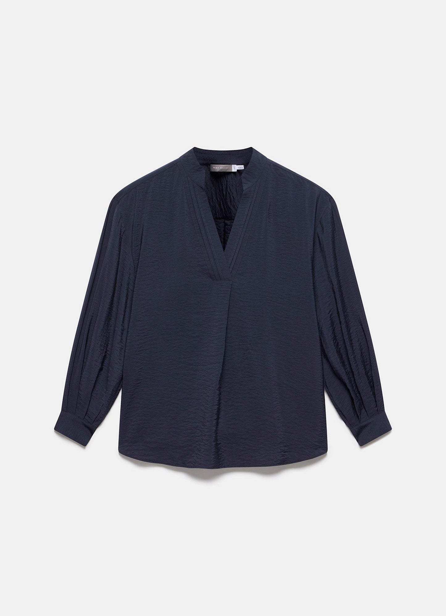 Navy Long Sleeve Blouse