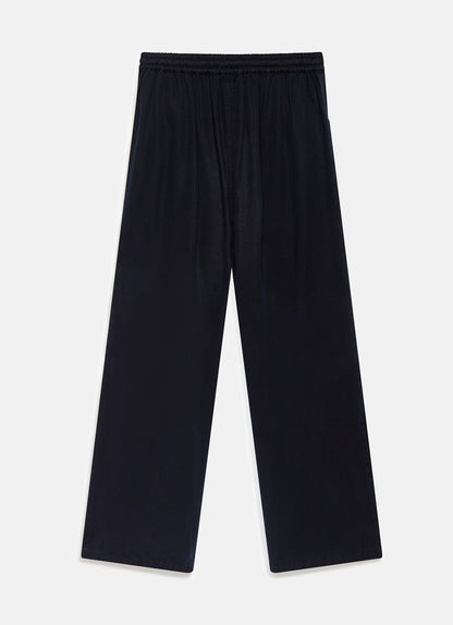 Navy Wide Leg Trousers
