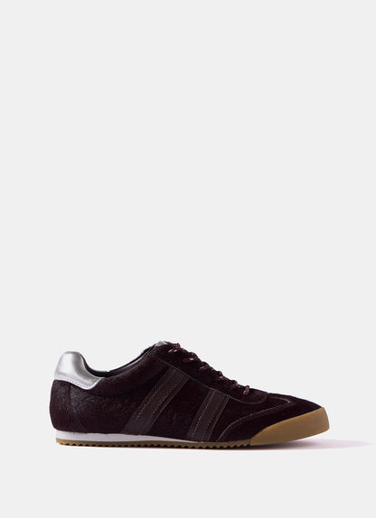 Nelle Burgundy Textured Trainers