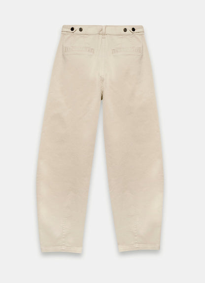 Neutral Barrel Chino Trousers