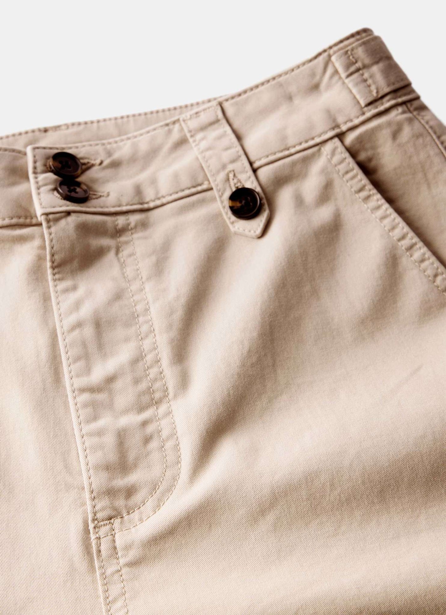 Neutral Barrel Chino Trousers