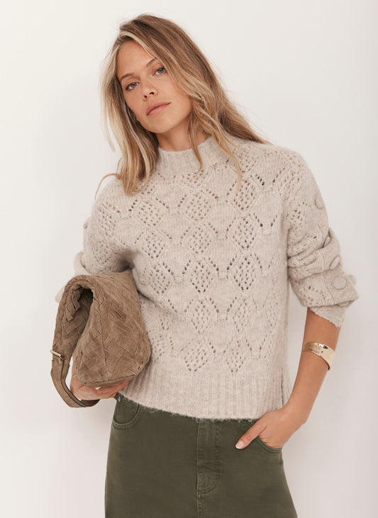 Neutral Cable Knit Jumper