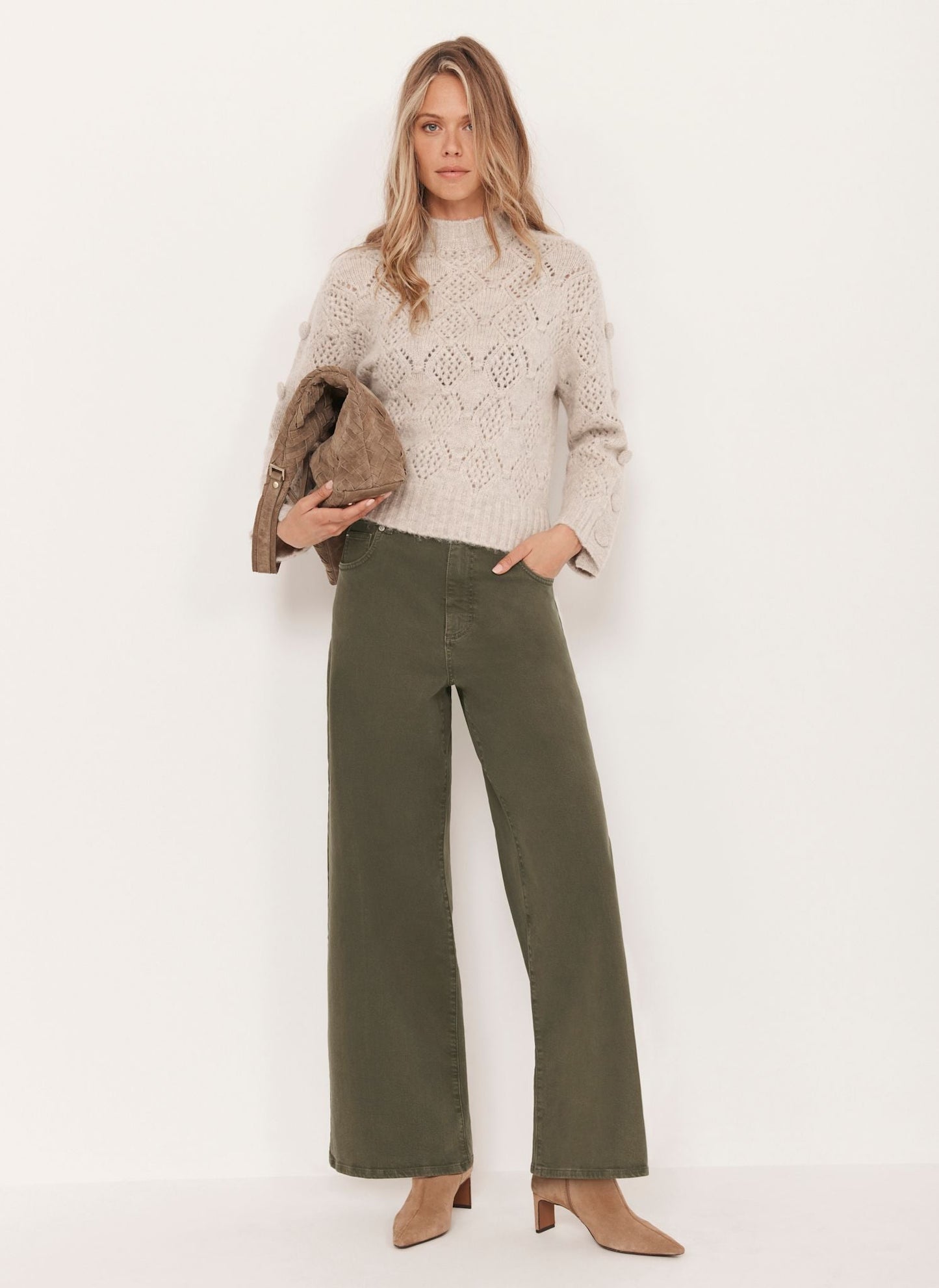 Neutral Cable Knit Jumper