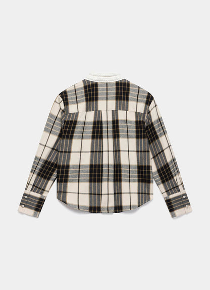 Neutral Checked Cotton Shirt