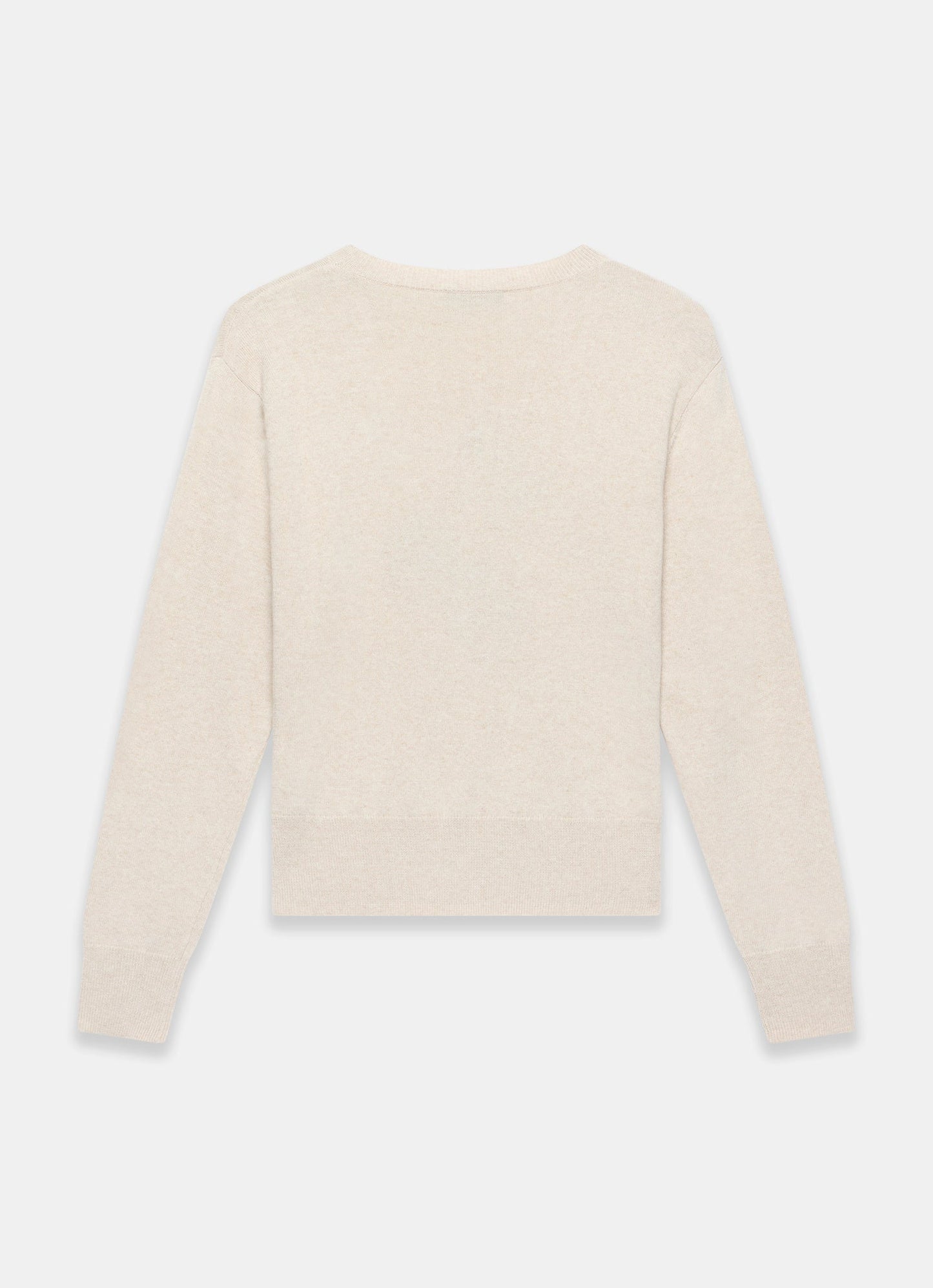 Neutral Cotton Blend Cherry Knit Jumper