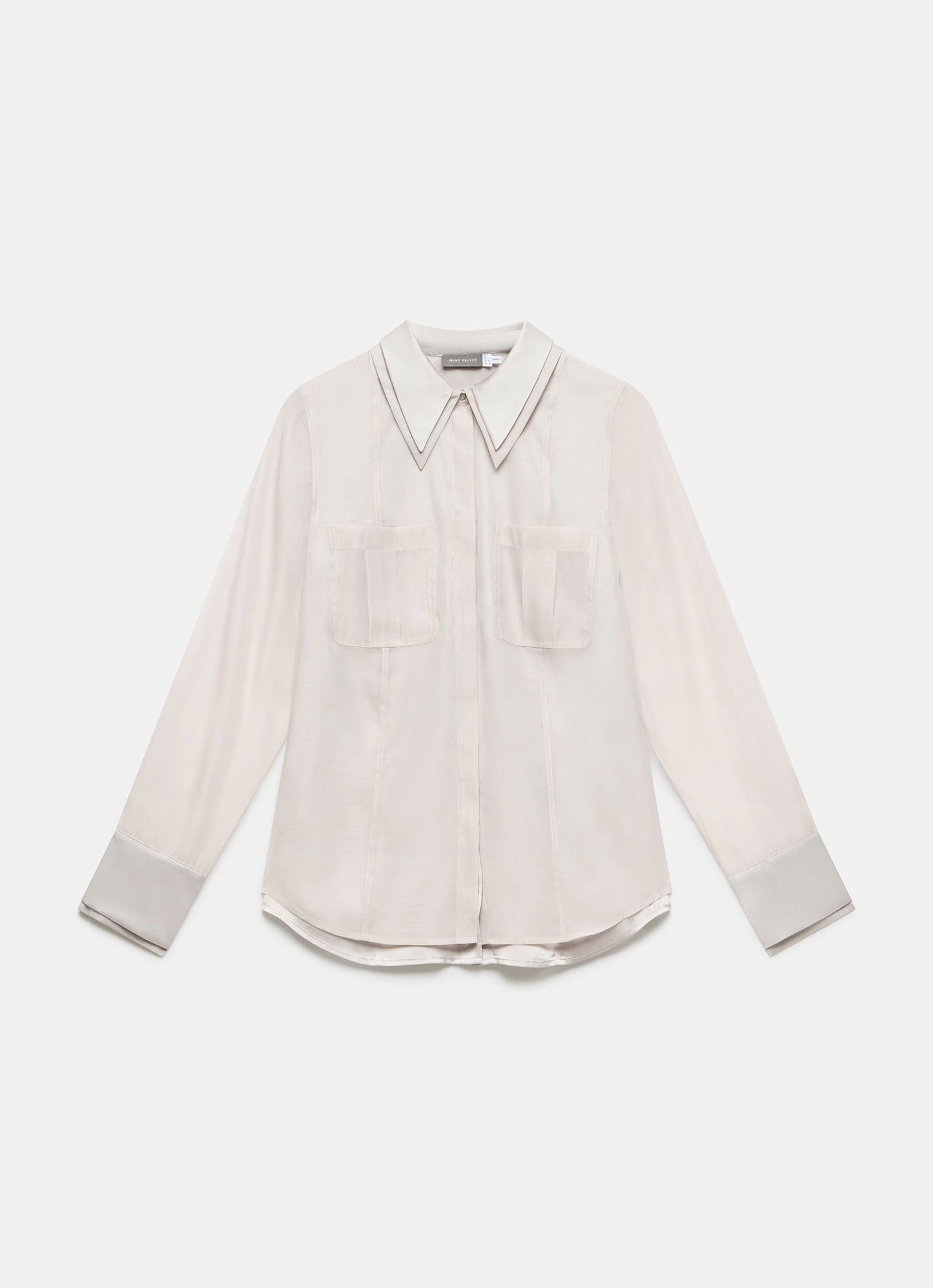 Neutral Statement Collar Shirt