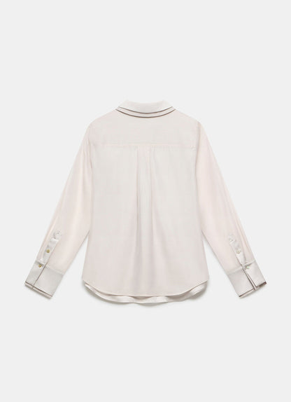 Neutral Statement Collar Shirt