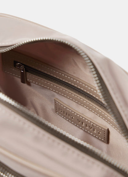 Neutral Nylon Crossbody Bag