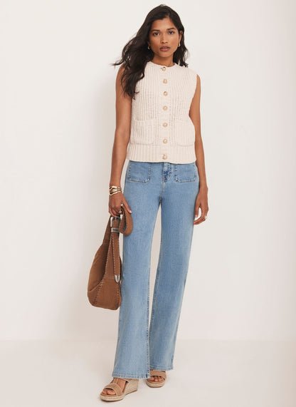 Neutral Knit Waistcoat