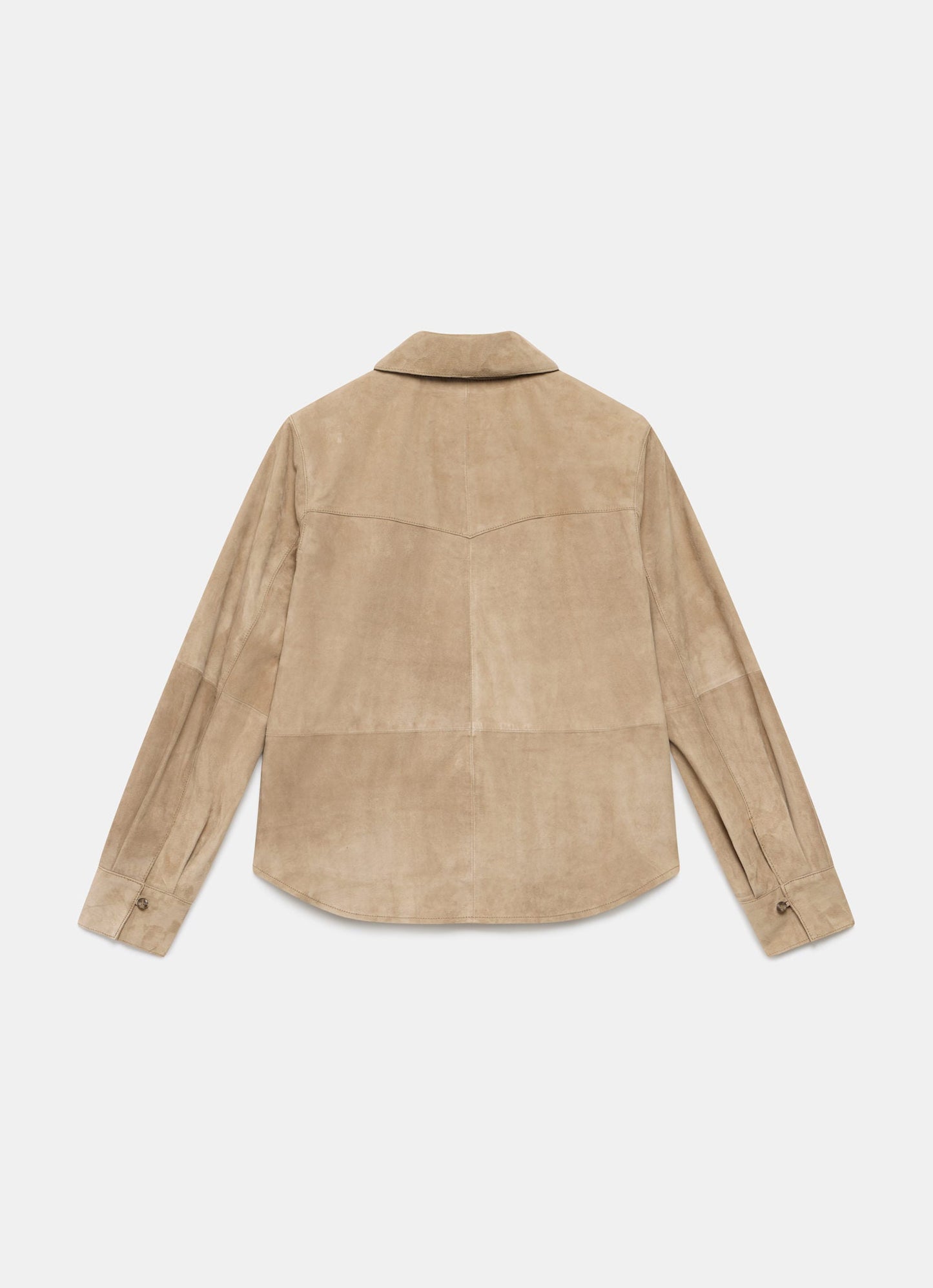 Neutral Suede Shirt