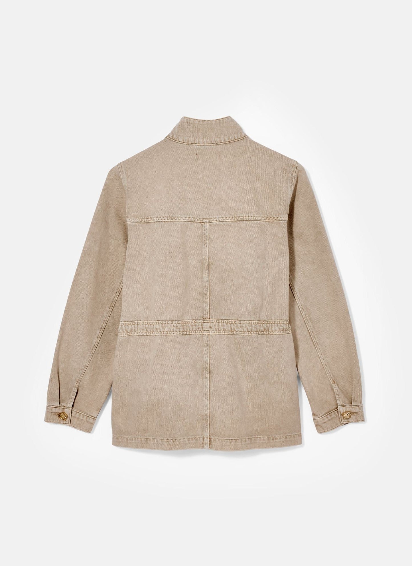 Neutral Washed Utility Denim Jacket