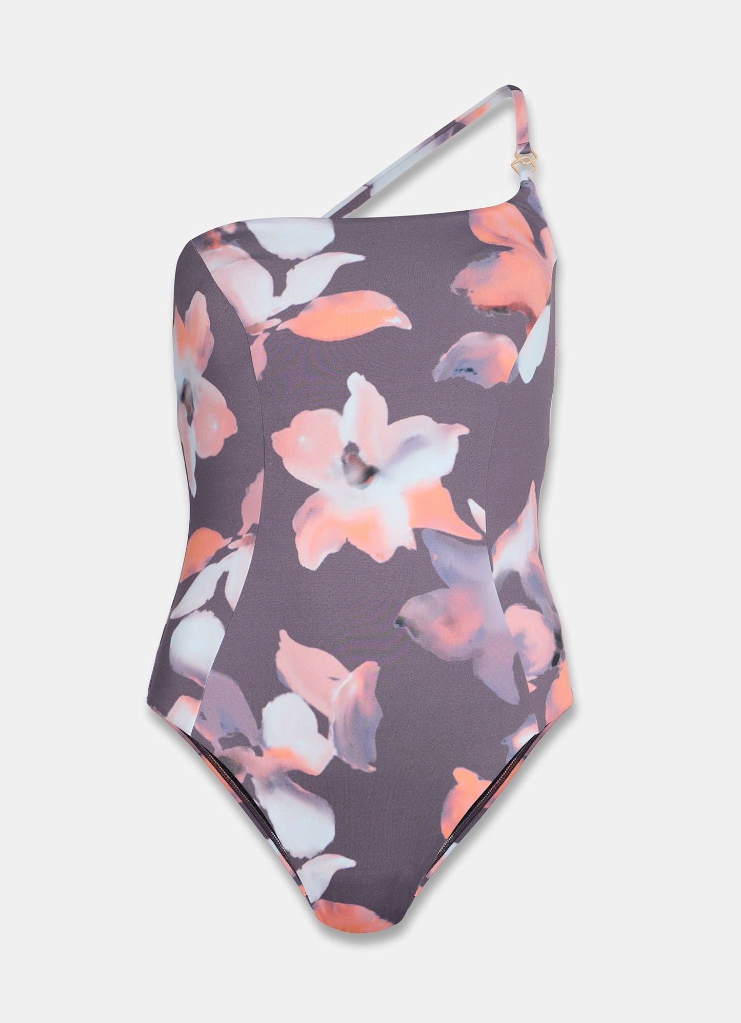 Floral Print One Shoulder Swimsuit