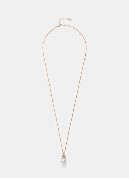 Gold Tone Pearl Pendant