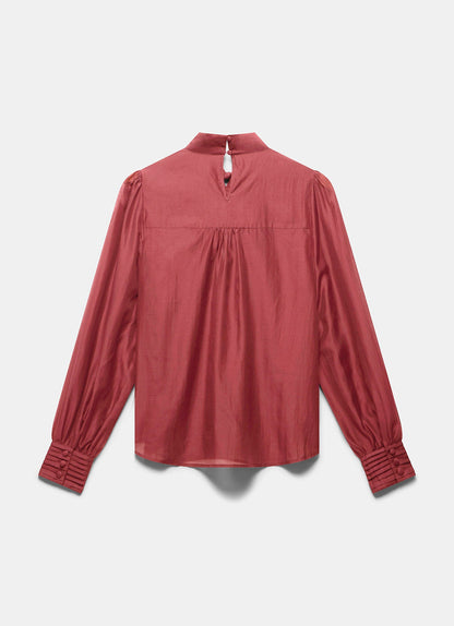 Pink Bow Detail Blouse