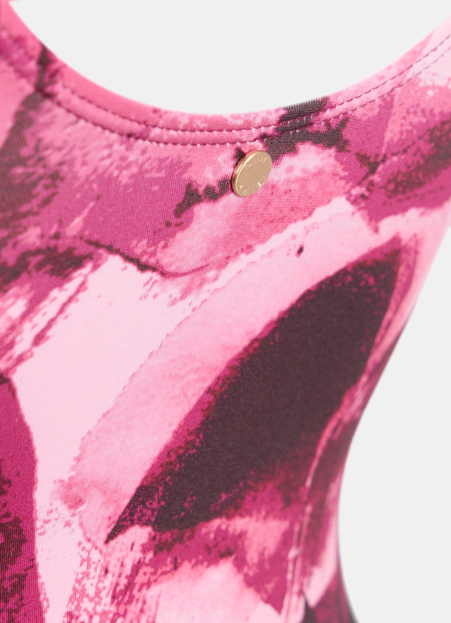 Pink Graphic Print Swimsuit