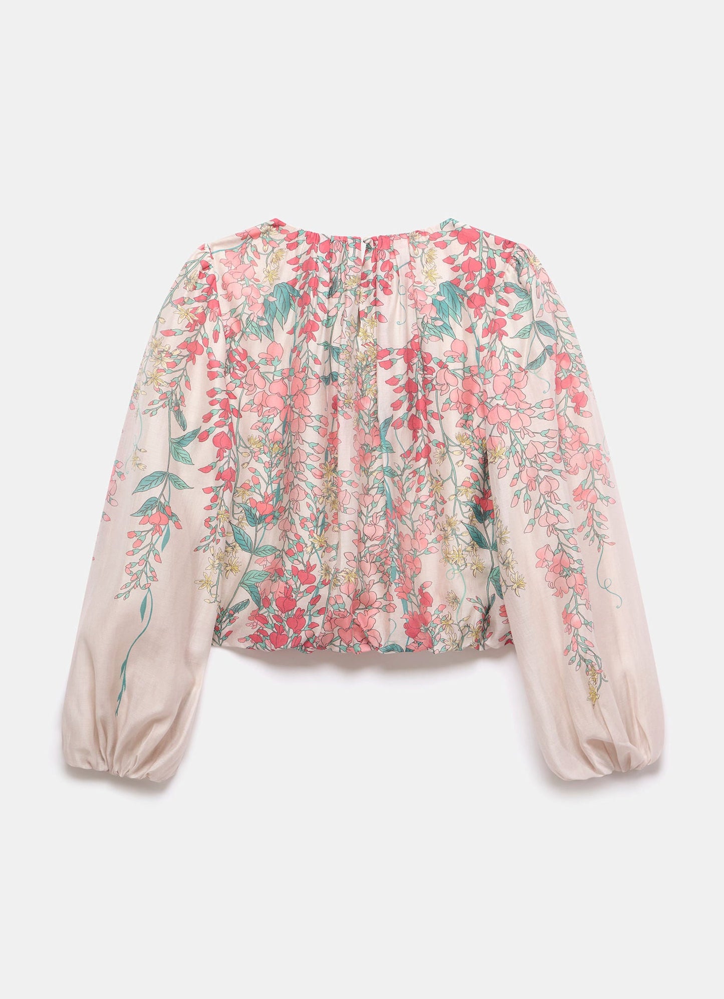 Pink Floral Print Top