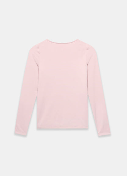 Pink Long Sleeve Layering Top