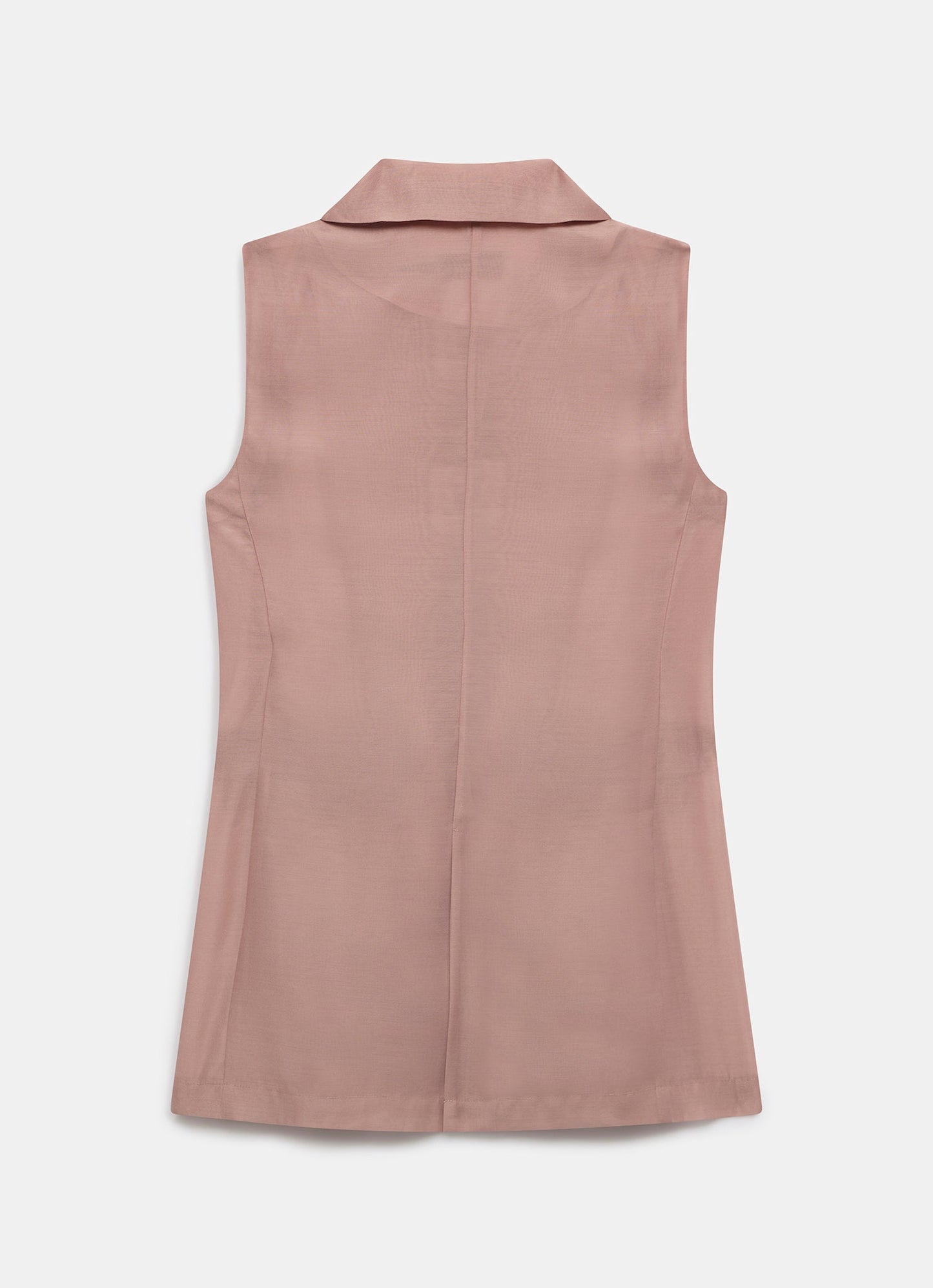 Pink Double Breasted Sheer Waistcoat