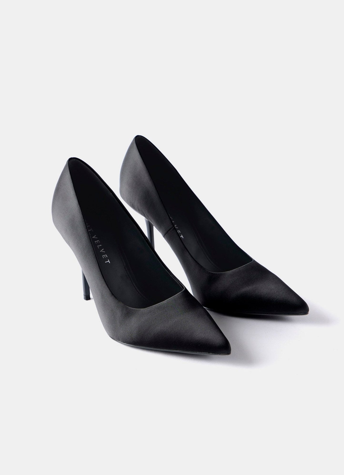Pippa Black High Heel Court Shoes