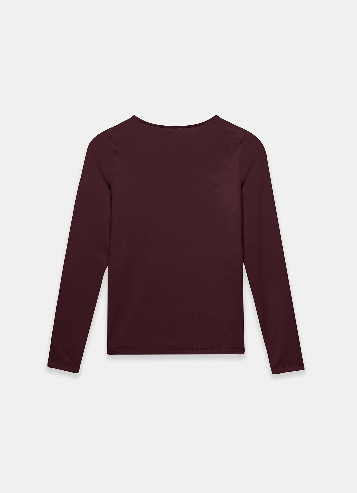 Burgundy Long Sleeve Layering Top
