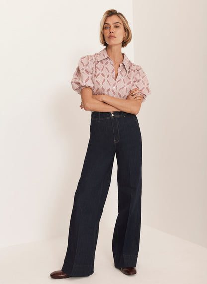 Red Striped Jacquard Shirt