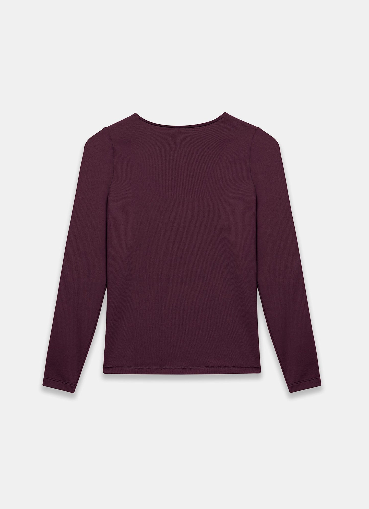 Burgundy V Neck Layering Top