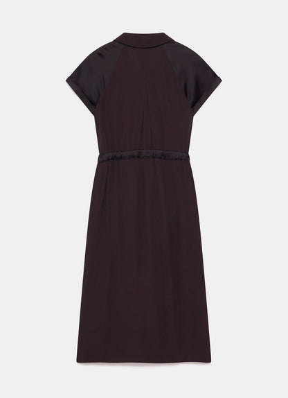 Brown Utility Midi Dress