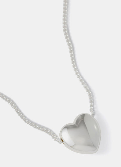 Silver Plated Heart Necklace