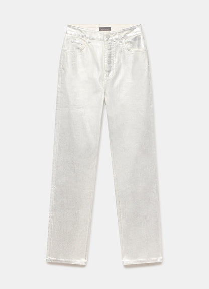 Silver Coated Slim Jeans