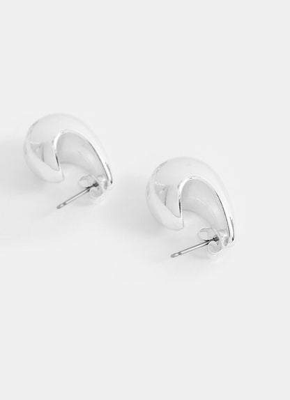 Silver Tone Drop Earrings