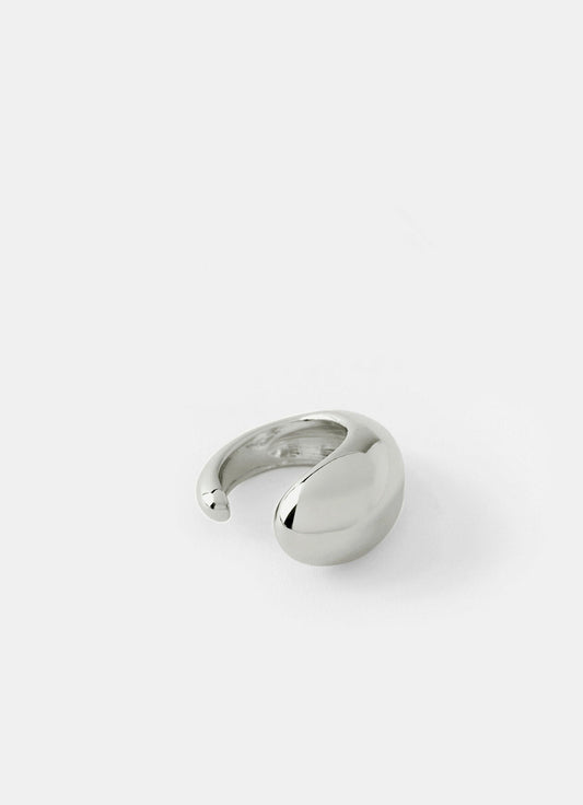 Silver Tone Teardrop Ring
