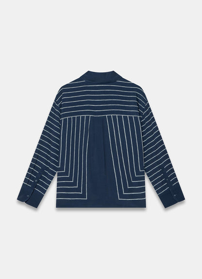 Navy Striped Shirt