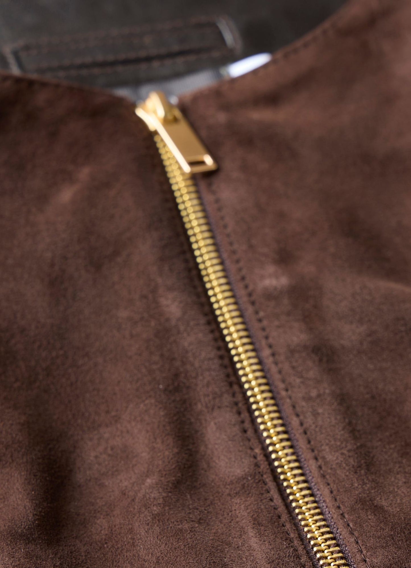 Brown Suede Shift Mini Dress