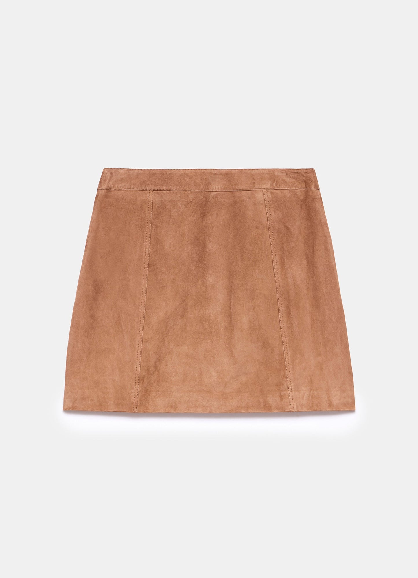 Tan Suede Mini Skirt
