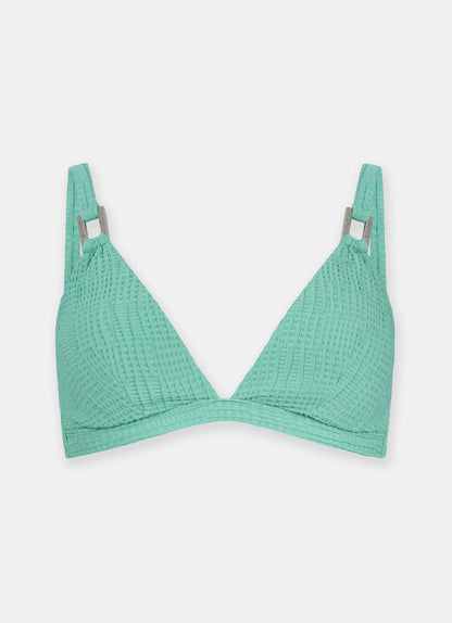 Turquoise Triangle Bikini Top
