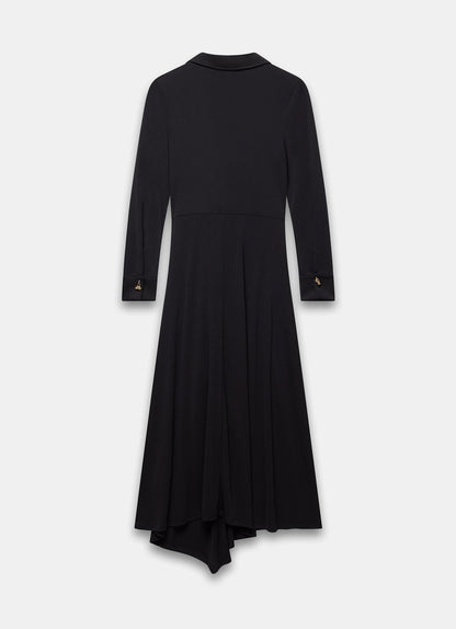 Black Tie Front Maxi Dress
